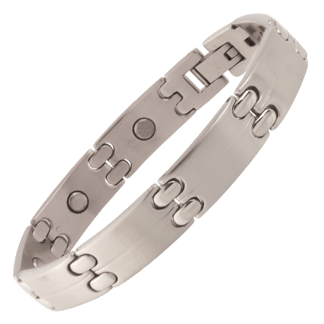 Executive Sport Silver Magnetic Bracelet