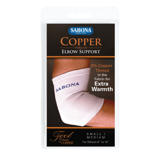Copper Thread Elbow Support