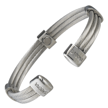 Trio Cable Stainless Magnetic Bracelet