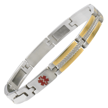 Two-Tone My Conditions Medical ID Bracelet