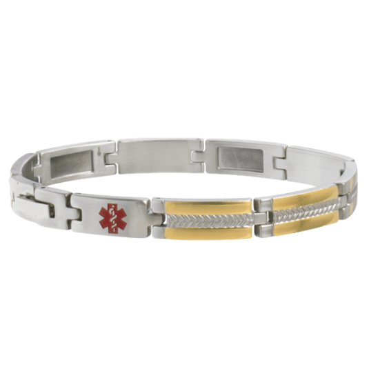 Two-Tone My Conditions Medical ID Bracelet